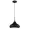 Nuvo Phoenix 1-Light Small Pendant Matte Black with Polished Nickel 60/7510 - alternate 1